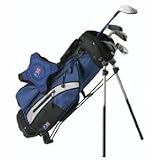 US Kids Golf 45-31 Blue Junior Stand Bag 5 Club Set (Heights 42'' - 48'')