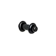 6 Gauge Black Acrylic Plug