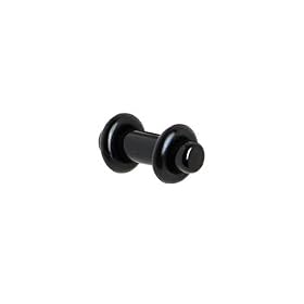 6 Gauge Black Acrylic Plug