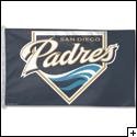 3 x 5 Feet San Diego Padres Nylon - indoor MLB Flag Made in US.