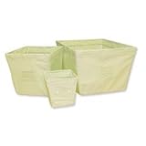 Blue and Sage Patchwork - Large Fabric Storage Bin