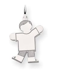Genuine IceCarats Designer Jewelry Gift 14K White Gold Kid Charm
