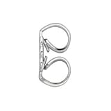 14K White Push On-Thread Off Earring Back Back