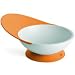 Boon Catch Bowl - Toddler Bowl with Spill Catcher in Orange and Blue