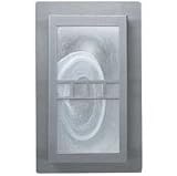120 Outdoor Lighting Wall Fixture in Stainless Steel & Opal Glass