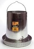 Hanging Poultry & Gamebird Feeder with Feed Pan, 30 Lb Galvanized Steel