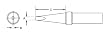 Weller PTB7 0.093" x 0.62" x 700 Deg. PT Series Screwdriver Tip for TC201 Series Iron