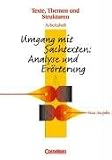 Produkt-Bild: Texte, Themen und Strukturen - Arbeitshefte. Neue Ausgabe: Texte, Themen und Strukturen. Heft 3. Arbeitsheft. Neue Ausgabe: Umgang mit Sachtexten: ... Zu den aktuellen Abituranforderungen