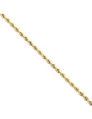 14k Gold 3.50mm D/C Quadruple Rope Chain 18 Inches