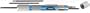 Commando Precision Miniature Pocket Screwdriver Set with 3 Flat Blades, 2 Phillip Blades, All Stored Inside Attractive Blue Anodized Pro Series Handle