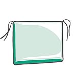 Deluxe Chair Cushion Square Corners With Ties 21-1/2 X 18-1/2 X 3H -Sunshine