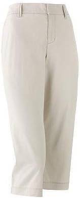 SONOMA life + style Essential Solid Twill Capris, Oatmeal, Size 4