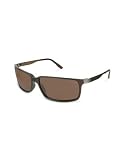 Gucci Signature Temple Rectangular Plastic Sunglasses dark olive brown dark brown by Gucci