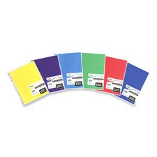 Mead MEA06622 Spiral Notebook- 1-Subject- College Rule- 100 Sh- 11in.x8-.50in.- Ast