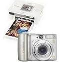 Bundle: Canon Powershot A580 8.0 MP Digital Camera with Selphy CP740 Printer