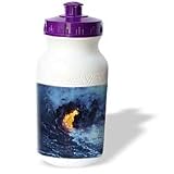 VWPics Volcanoes - Lava flowing into the Pacific Ocean, Volcanos National Park, Hawaii - Water Bottles