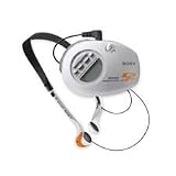 SONSRMF85V - Walkman Armband Radio,w/ Clock,Weather Resistance,White