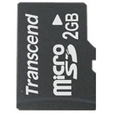 Transcend TS2GUSDC 2GB MicroSD Card without Jewel Box or Adapter