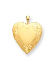 14k Gold Filled 2-Frame Heart Locket