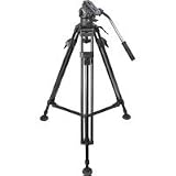Cartoni Action Pro Mini DV Head, with One-Stage Aluminum Tripod & Mid-Level Spreader