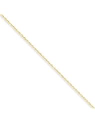 10k Gold .8mm Lite-Baby Rope Chain 14 Inches