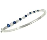 Bracelet with Diamonds(.79ct) & Blue Sapphires(1.07ct)