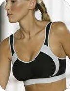 Anita Women's Extreme Control Sport Bra, Black Gray, 36E