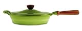 Lafont 2 3/4-Quart Buffet Casserole with Wood Handle, Apple Green