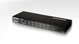 ATEN KH98 8 PORT PS2 USB MAC SUN KVM W/ ADJUSTABLE