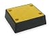 Industrial Grade 2myr1 Dock Bumper, Rubber, 13x12in, Yellow Faced
