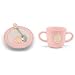 Tender Beginnings Ceramic Pink Dish Set