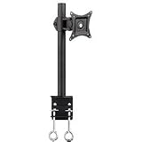 SIIG Tilt/swivel/rotate Desk Mount for 10 to 26 Inches Single Monitor, Black (CE-MT0M11-S1)