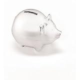 Silver Plated Piggy Bank