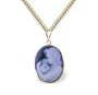 Hispanic American Child and mom Genuine Agate Cameo Pendant