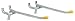 Lehigh Group/Crawford #14380 2PK8"DBL Prong Peg Hook