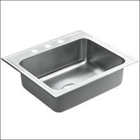 Moen Stainless Steel Drop-In Single Bowl Kitchen Sink 22337 by Moen