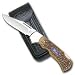 United Cutlery (UNCFD0021SANB) Large Frame Delrin Lockback with Leather Sheath