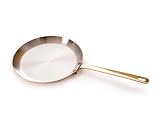 Mauviel 9-3/4 inch Copper Crepe Pan w/Brass Handle