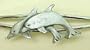 Earth Song Diamond Cut Bracelet - Two Dolphins