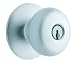 D72PD-626 Satin Chrome Communicating Lock Plymouth Knob