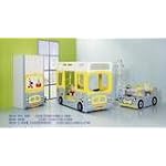 Children's Bus Design Bunk Bed
