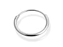 9ct White Gold Single Hoop Earring