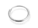 9ct White Gold Single Hoop Earring
