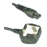 2m C5 mains lead cable, fused at 5 amps