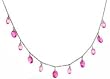Cascading Two-Tone Pink Briolette Necklace