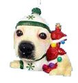 THE DOG Artlist - Golden Retriever 2.5'' Blow Mold Ornament