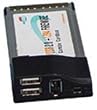Q-Stor QU2FCB Combo USB 2.0 and FireWire PCMCIA Carbus Adapter Kit