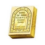 India Temple Incense - Song of India Cones - Box of 25