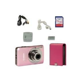 Canon SD1300PK / 4214B001 / 4214B001 / PowerShot SD1300 IS Powershot, 12.1 Megapixel, 4 x Optical Zoom, Digital Camera with Case/2GB Card (Pink)
