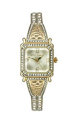 Betsey Johnson Women’s BJ4085 Crystal Accented Half Bangle Bracelet Watch
